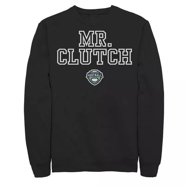 Mens ESPN Miss Clutch White Text Logo Sweatshirt Grey Heather Product Image