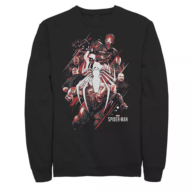 Mens Marvel Spider-Man Game Villains Collage Sweatshirt Product Image