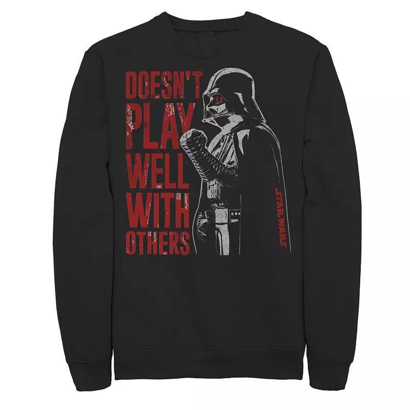 Mens Star Wars Vader Doesnt Play Well Sweatshirt Product Image