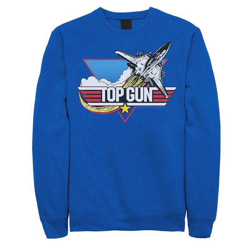 Mens Top Gun Fighter Jet Logo Graphic Fleece Product Image