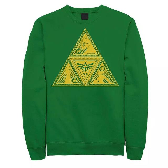 Mens Nintendo Legend Of Zelda Triforce Character Silhouette Fill Sweatshirt Product Image