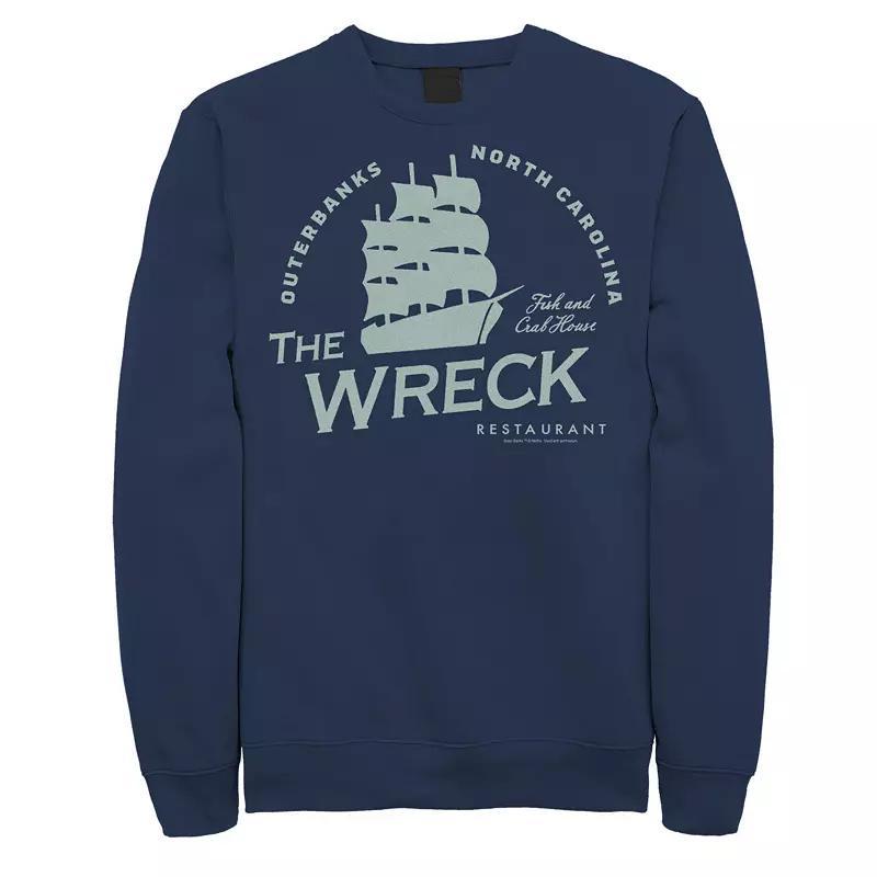 Mens Outer Banks The Wreck Restaurant Ship Logo Sweatshirt Blue Product Image