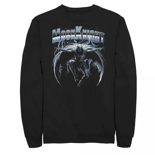 Big & Tall Marvel Moon Knight Leaping Knight Dark Rain Graphic Fleece, Mens Product Image