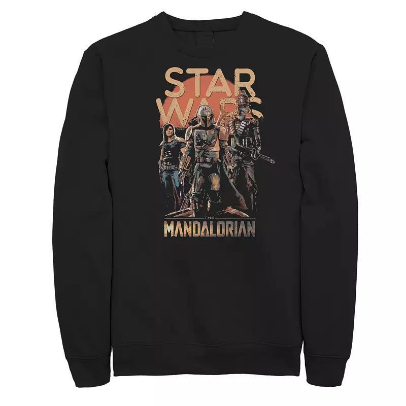 Mens The Mandalorian Grunge Sweatshirt Black Product Image