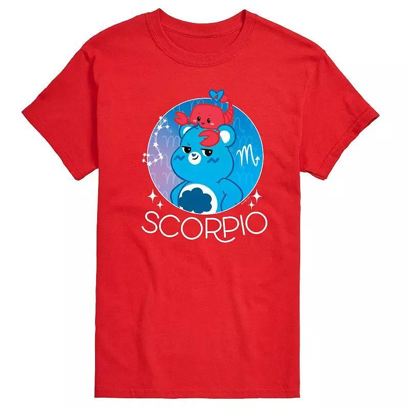 Mens Care Bears Scorpio Graphic Tee Blue Product Image