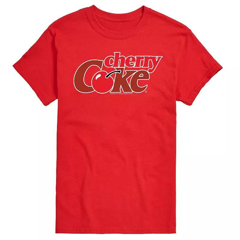 Big & Tall Coca-Cola Cherry Coke Logo Graphic Tee, Mens Product Image