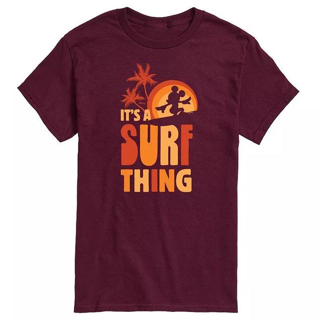 Disneys Mickey Mouse Mens Its A Surf Thing Graphic Tee Product Image