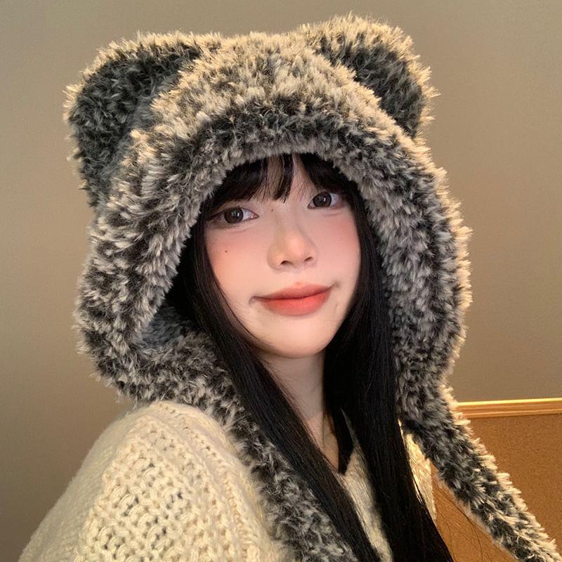 Bear Ear Knit Hat Product Image