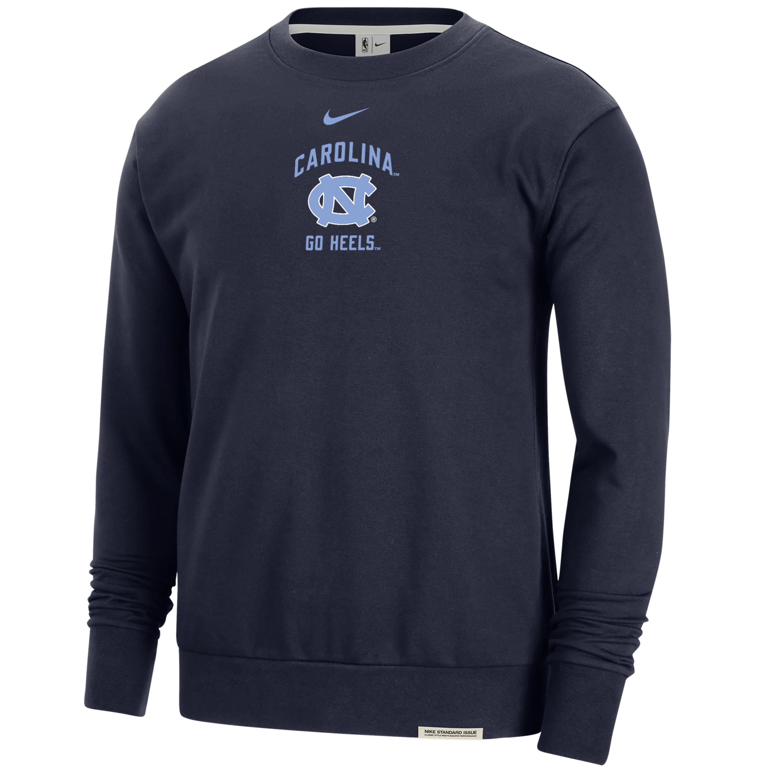 UNC Standard Issue Nike Men's College Fleece Crew-Neck Sweatshirt Product Image