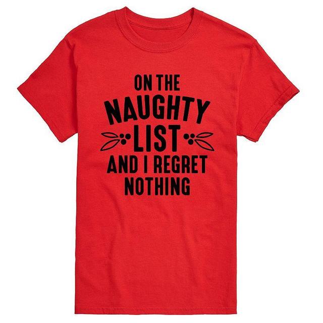 Big & Tall On The Naughty List Tee, Mens Product Image