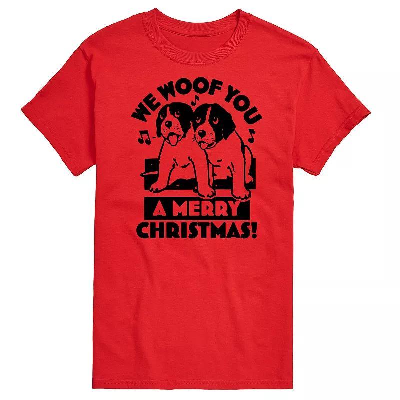 Big & Tall We Woof You Merry Christmas Graphic Tee, Mens Product Image