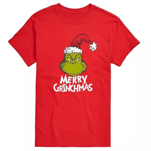 Big & Tall Dr. Seuss Merry Grinchmas Tee, Mens Product Image