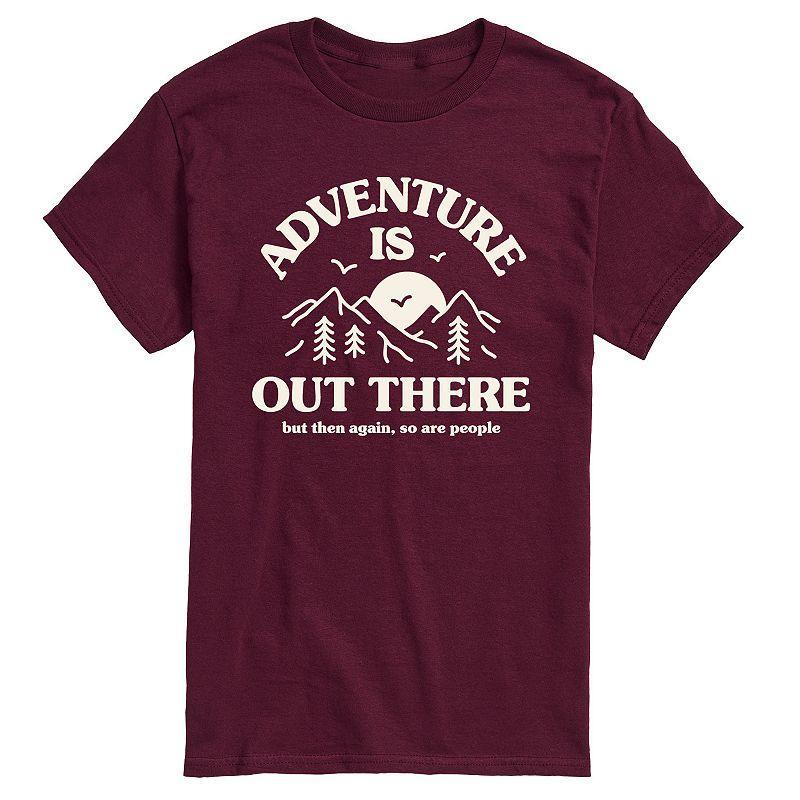 Mens Adventure Is Out There So Are People Graphic Tee Product Image