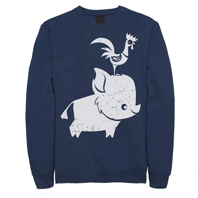 Disney Mens Moana Cute Pua and Hei Hei, Crewneck Fleece Product Image