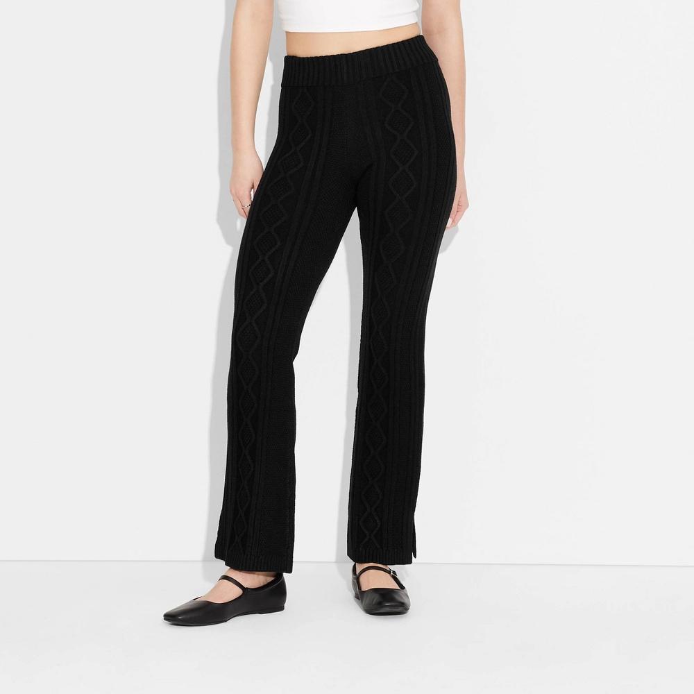 Women's Mid-Rise Cable Pants - Wild Fable™ Product Image