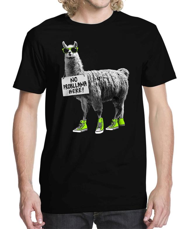 Mens No Probllama Graphic T-shirt Product Image