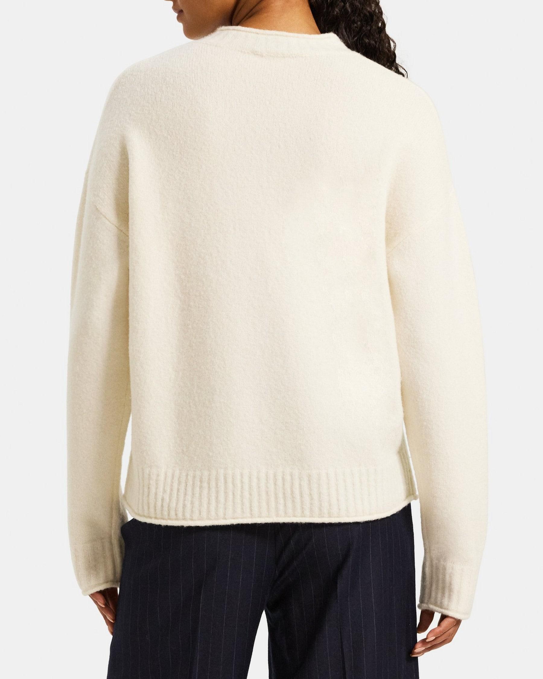 High V-Neck Sweater in Wool-Blend Product Image