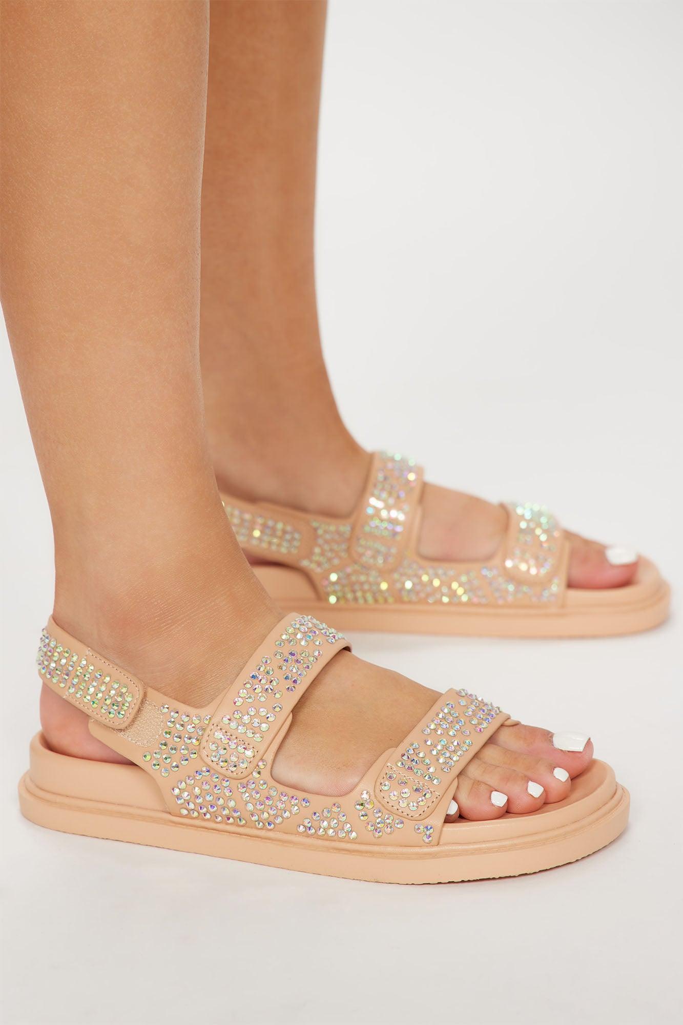 More Than Basic Flat Sandals - Nude Product Image