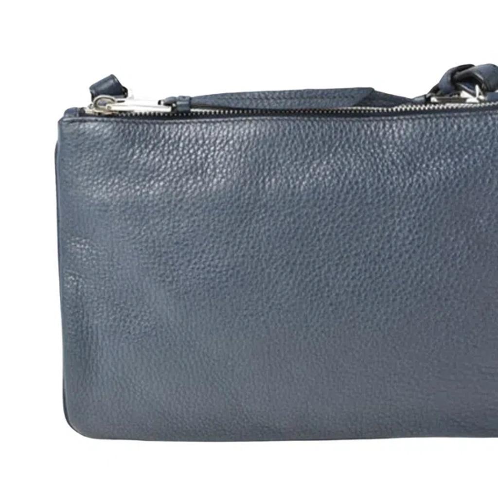 Vitello Leather Clutch Bag () In Navy Product Image