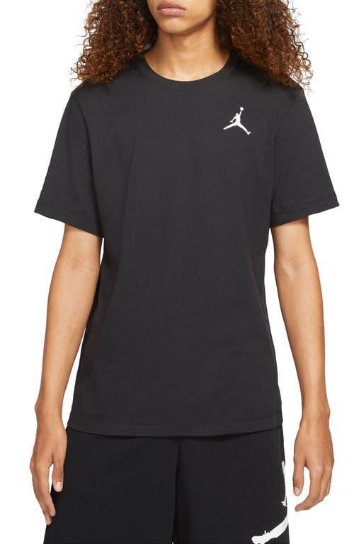 Jordan Mens Jordan Jumpman Embroidered T-Shirt - Mens Black/White Product Image