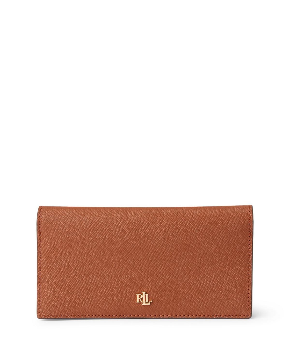 Lauren Ralph Lauren Crosshatch Leather Slim Snap Wallet Product Image