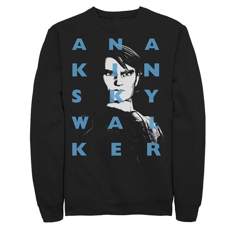 Mens Star Wars: Clone Wars Anakin Skywalker Text Overlay Sweatshirt Product Image