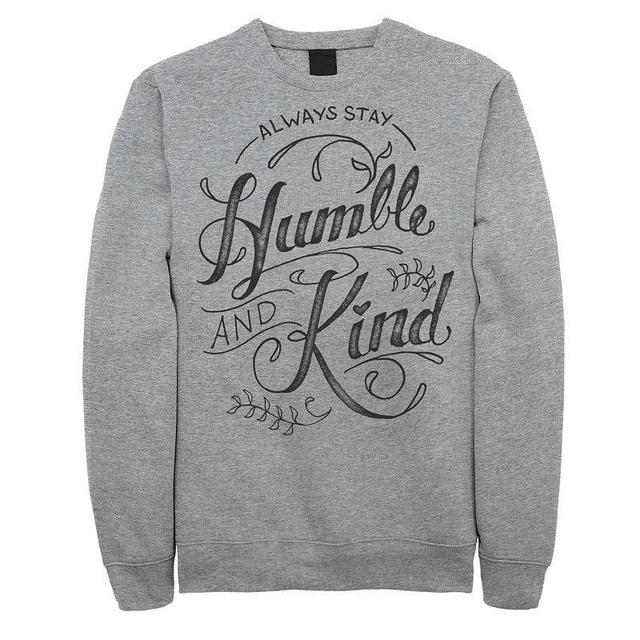 Mens Fifth Sun Always Stay Humble And Kind Script Sweatshirt Athletic Grey Product Image