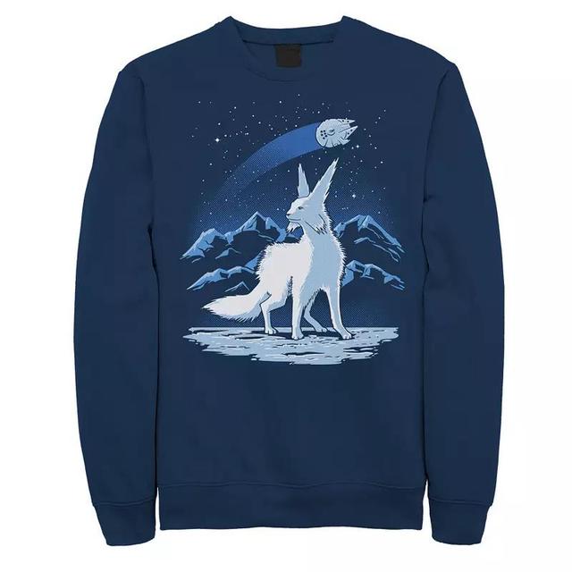 Mens Star Wars Vulptex And Millennium Falcon Sweatshirt Blue Product Image