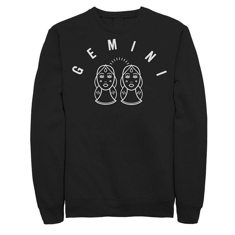 Mens Gemini White Ink Sketch Sweatshirt Black Product Image