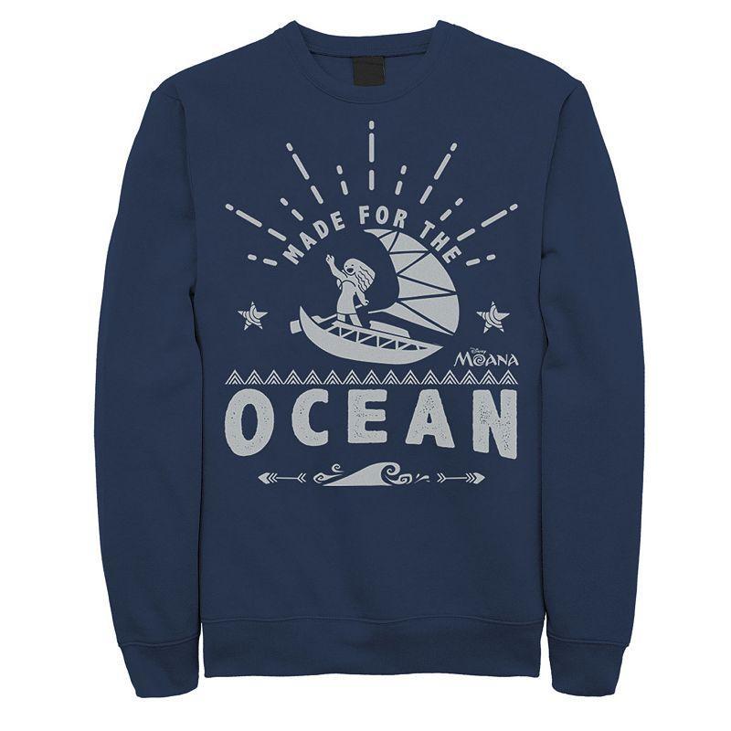 Mens Disneys Moana Made For The Ocean Sweatshirt Blue Product Image