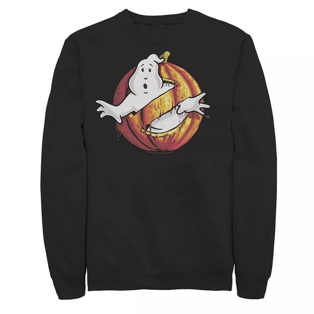 Mens Ghostbusters Halloween Pumpkin Themed Ghost Logo Fleece Product Image