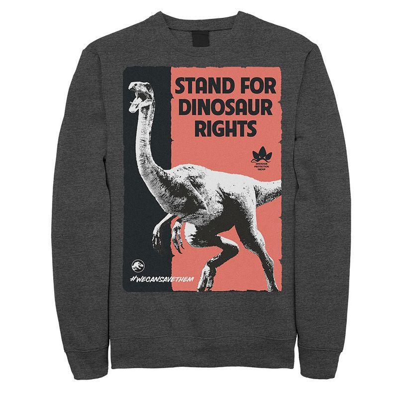 Mens Jurassic World Stand For Dinosaurs Poster Sweatshirt Product Image