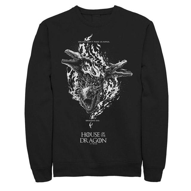 Mens House Of The Dragon Flames & Dragons Fleece Sweatshirt Product Image