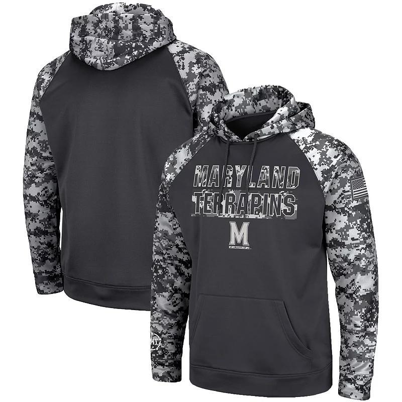 Mens Charcoal Maryland Terrapins Oht Military-Inspired Appreciation Digital Camo Pullover Hoodie Product Image