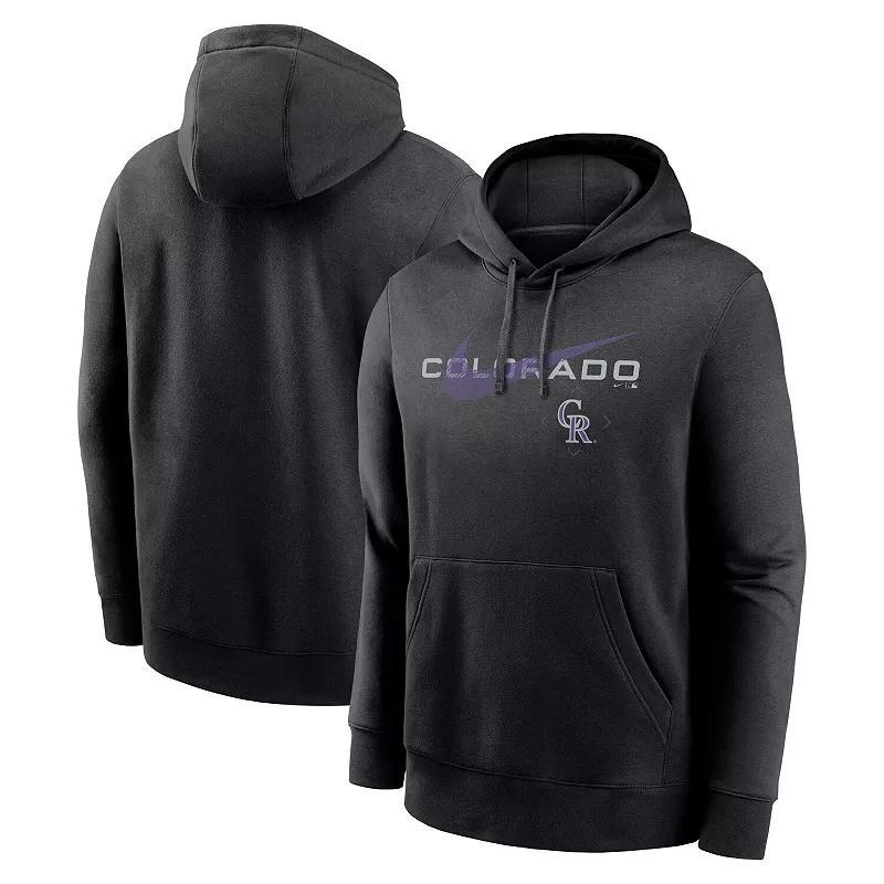 Mens Nike Colorado Rockies Swoosh NeighborHOOD Pullover Hoodie Product Image