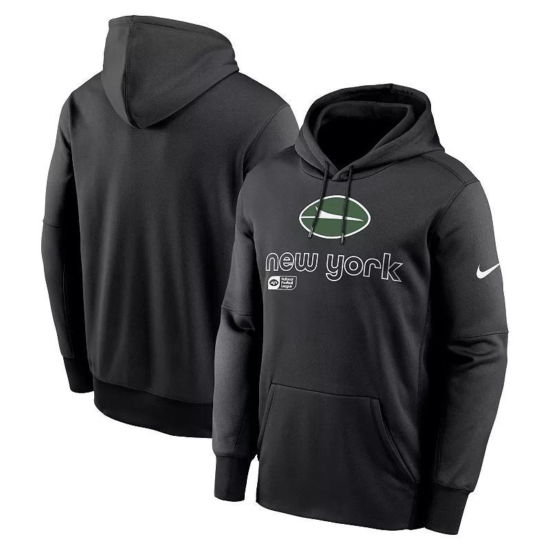 Mens Nike New York Jets Performance Pullover Hoodie Product Image