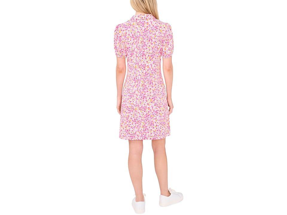 CeCe Printed Polo Knit Dress (New Ivory) Women's Dress Product Image