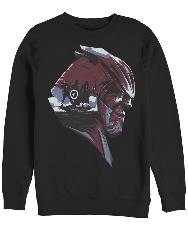 Mens Marvel Avengers: Endgame Thanos Head Silhouette Sweatshirt Product Image