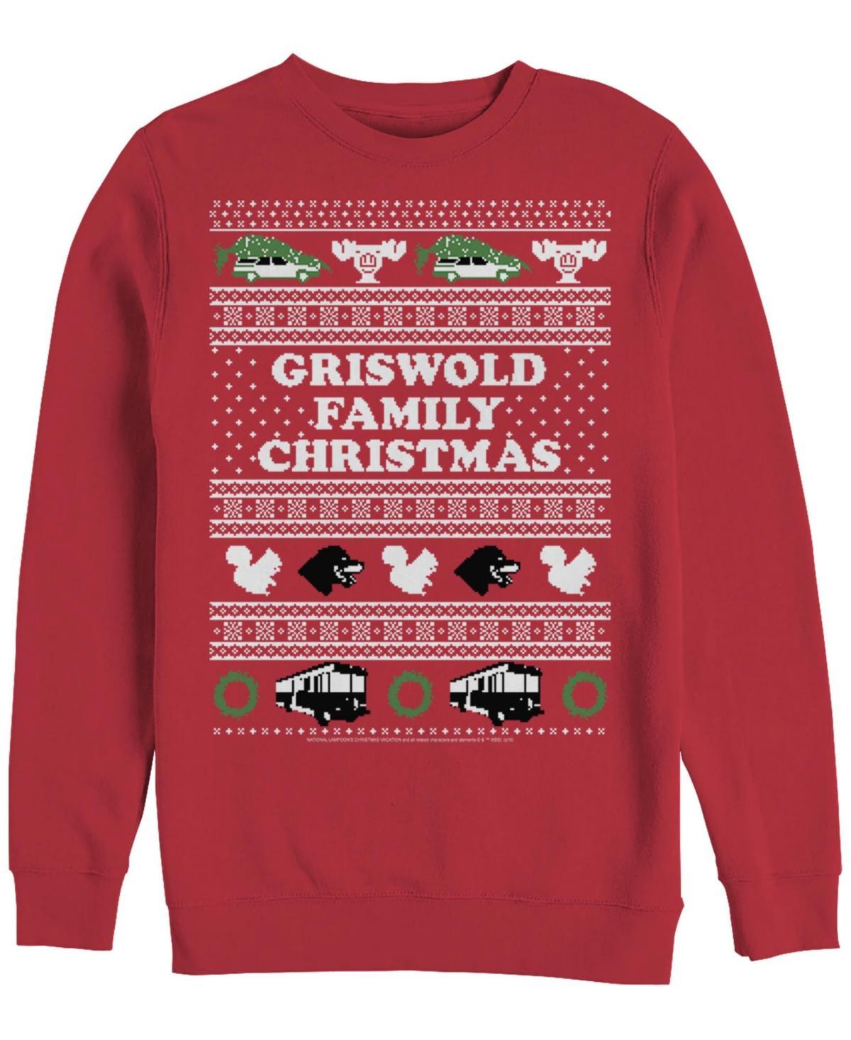 Mens National Lampoons Christmas Vacation Logo Ugly Sweater Sweatshirt Product Image