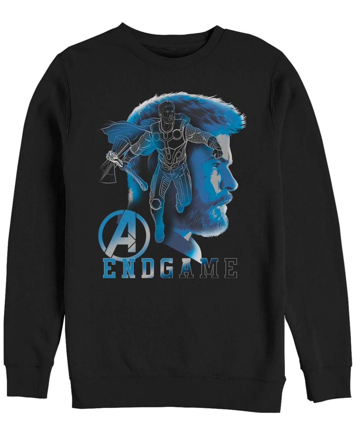 Mens Marvel Avengers Endgame Thor Silhouette Poster Tee Black Product Image