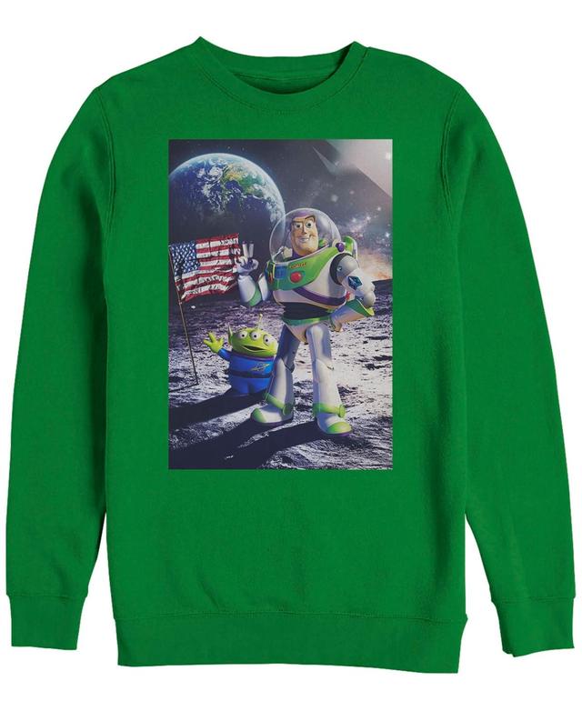 Disney Mens Toy Story Buzz Moon Landing, Crewneck Fleece Product Image