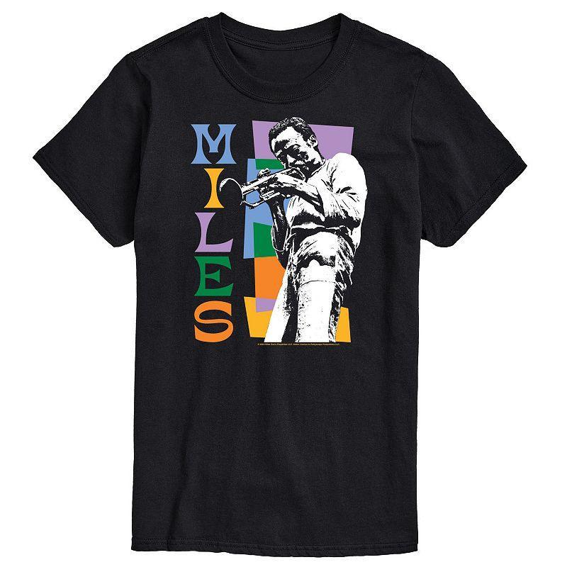 Big & Tall Miles Davis Colorblock Tee, Mens Product Image