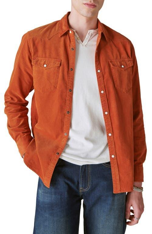 Lucky Brand Corduroy Western Snap-Up Shirt Product Image