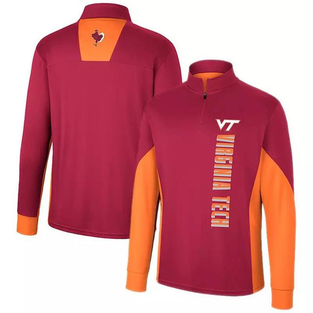 Mens Colosseum Maroon Virginia Tech Hokies Bart Quarter-Zip Windshirt Product Image