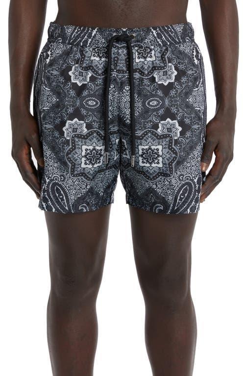 Mens Bandana Print Swim Shorts Product Image