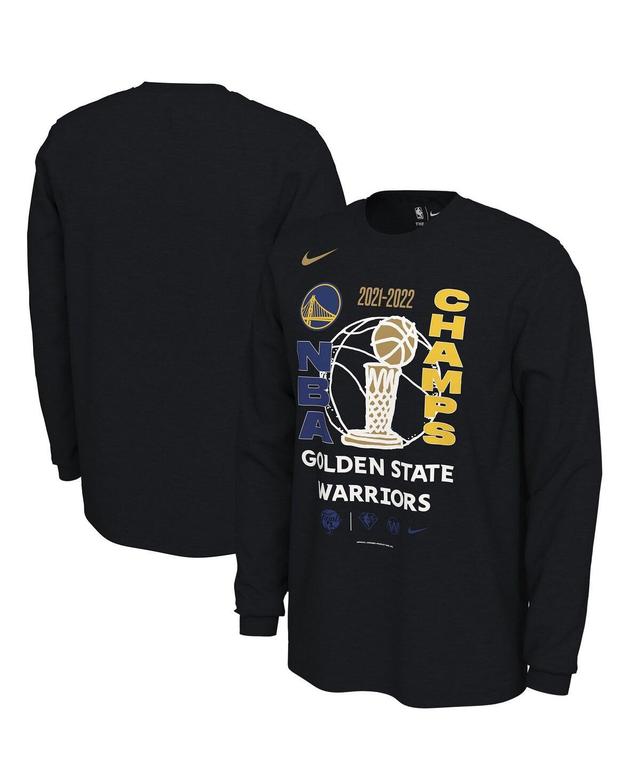 Mens Nike Black Golden State Warriors 2022 Nba Finals Champions Locker Room Long Sleeve T-shirt Product Image