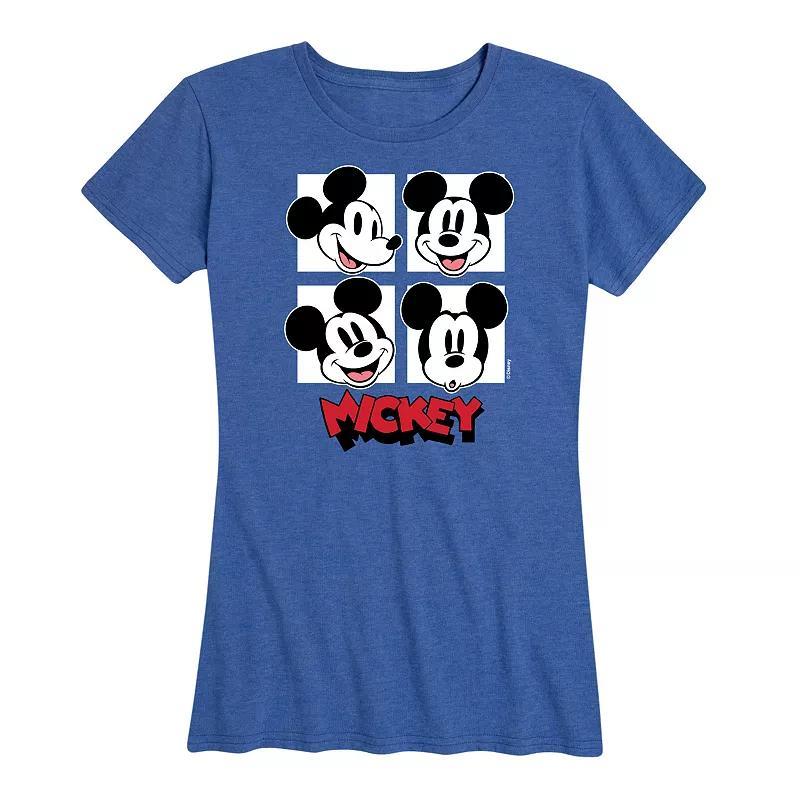 Disneys Mickey Mouse Womens Grid Graphic Tee Product Image