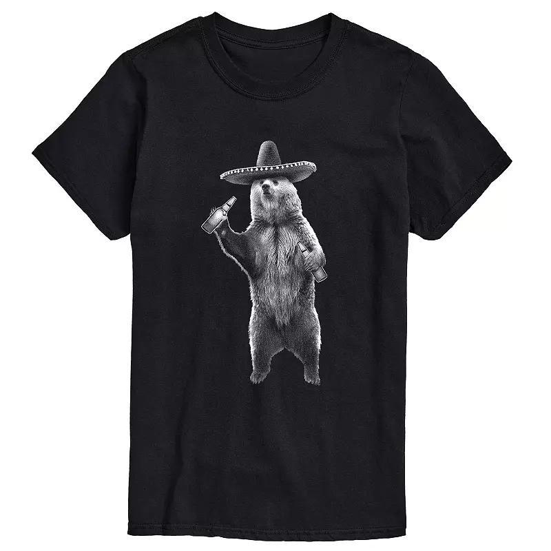 Big & Tall Mexican Bear Tee, Mens Product Image