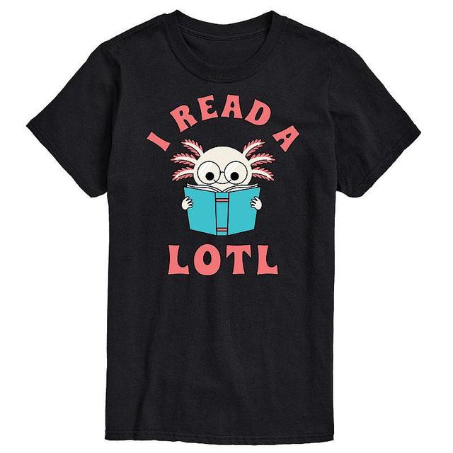 Big & Tall I Read A Lotl Axlotl Cartoon Graphic Tee, Mens Product Image