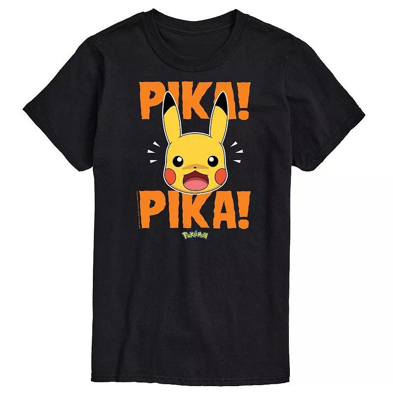 Big & Tall Pokemon Pika Pika Tee, Mens Product Image